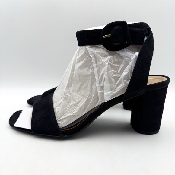 Vionic Womens Zinfandel Heeled Sandals US 10 Wide EU 41 Black Suede NIB - Picture 8 of 12